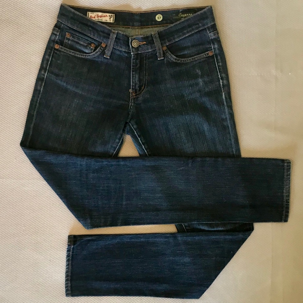 ~Red Engine Vintage Denim Jeans Size 27~ - Picture 4 of 8